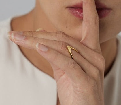 Wow Minimalist Ring - Silk Twigs