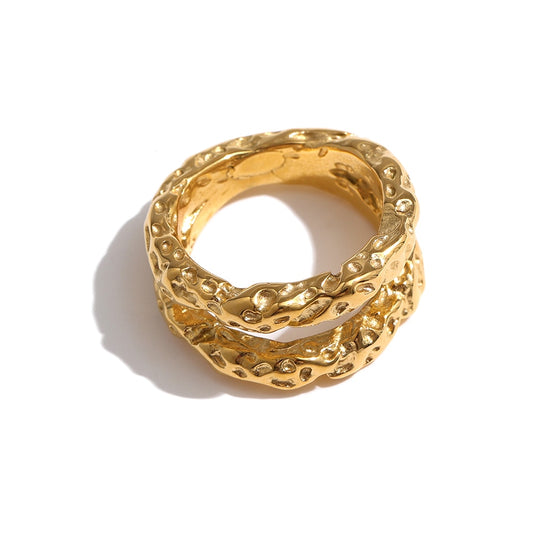 Textured Statement Ring - Silk Twigs