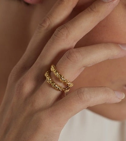 Textured Statement Ring - Silk Twigs