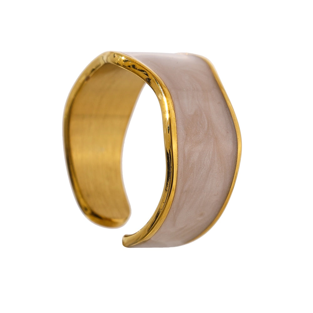 Wave Geometric Ring - Silk Twigs