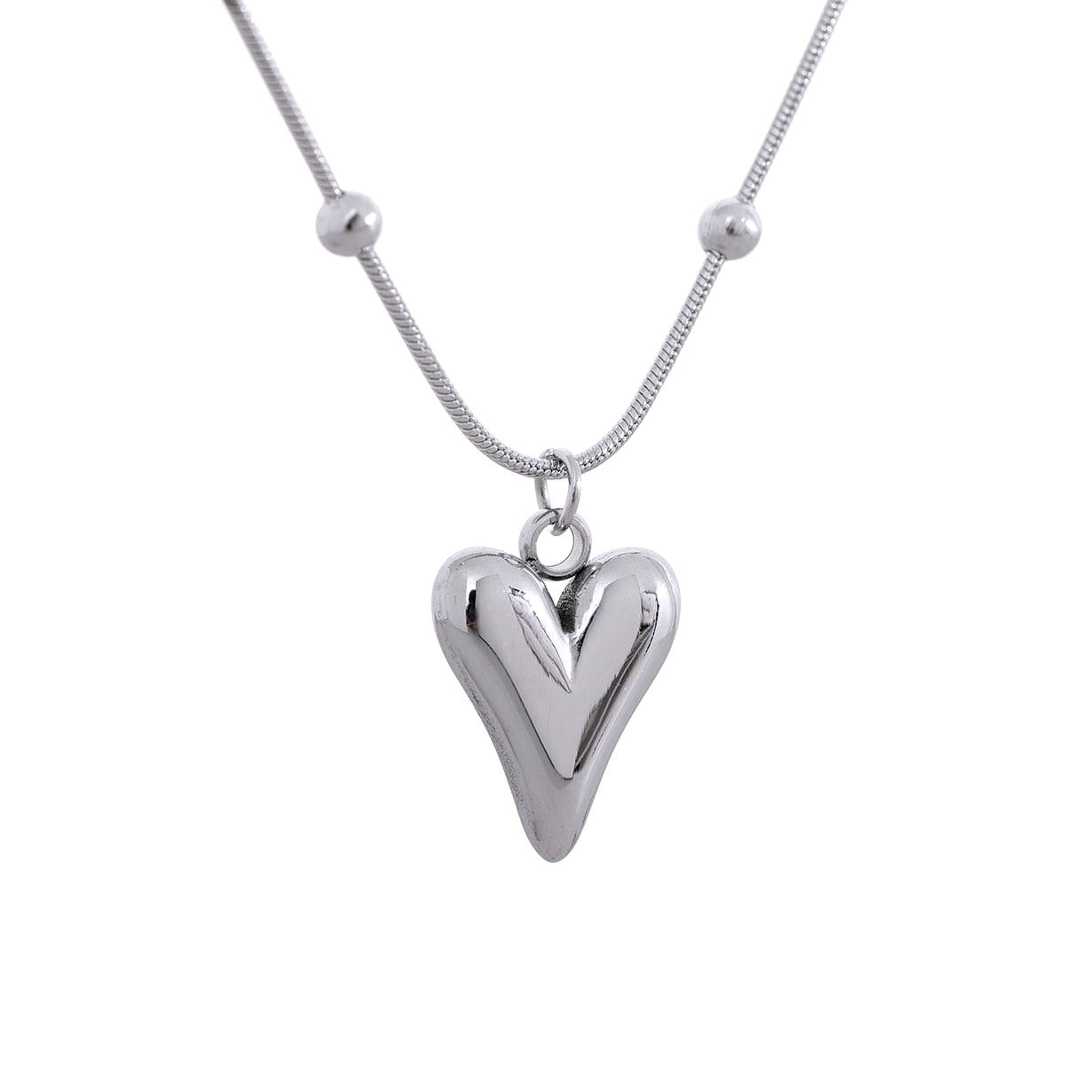 Temperament Heart Pendant Necklace - Silk Twigs