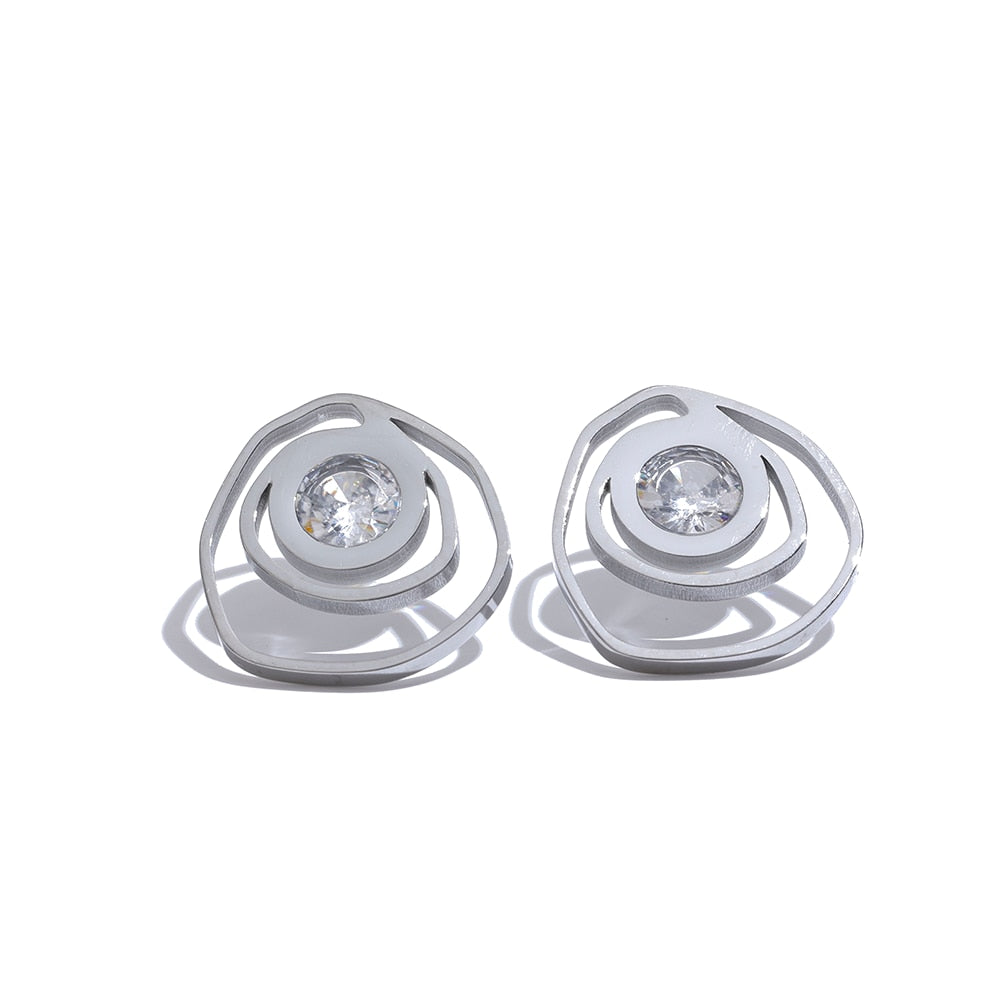 Spiral Perfection Studs - Silk Twigs