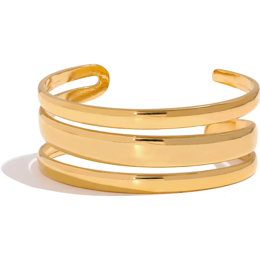 Multi-row Tapered Bangle - Silk Twigs