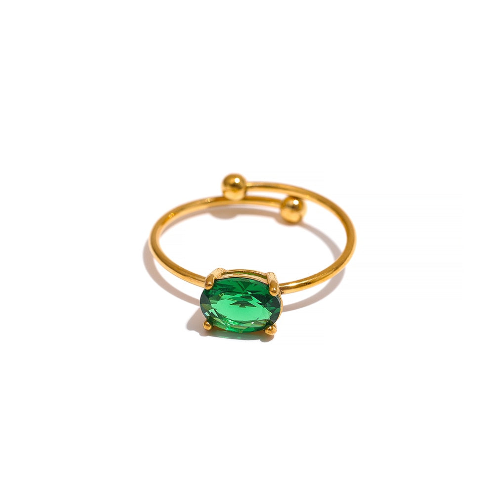 Brilliant Cubic Zirconia Ring - Silk Twigs