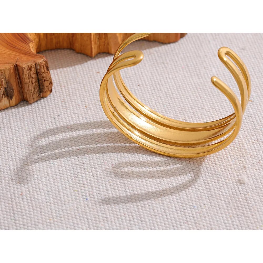 Multi-row Tapered Bangle - Silk Twigs