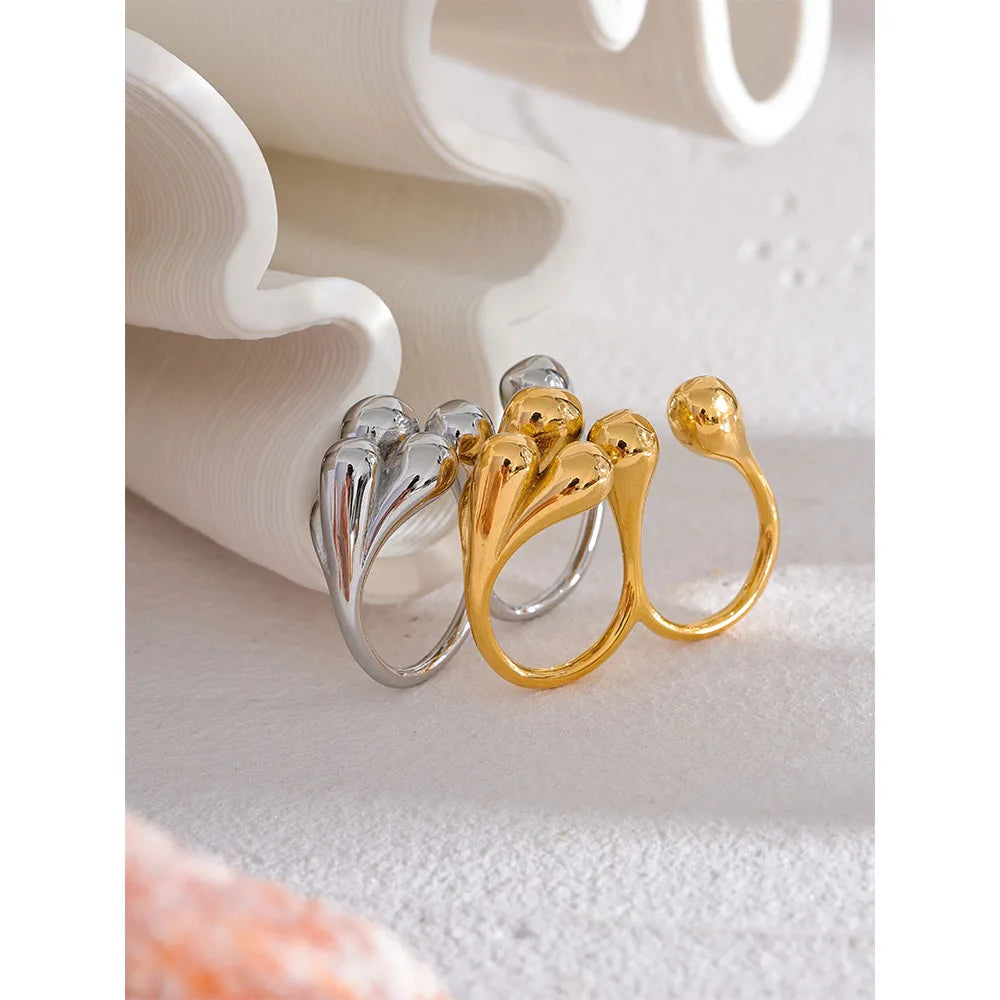 Cuff Finger Ball Ring